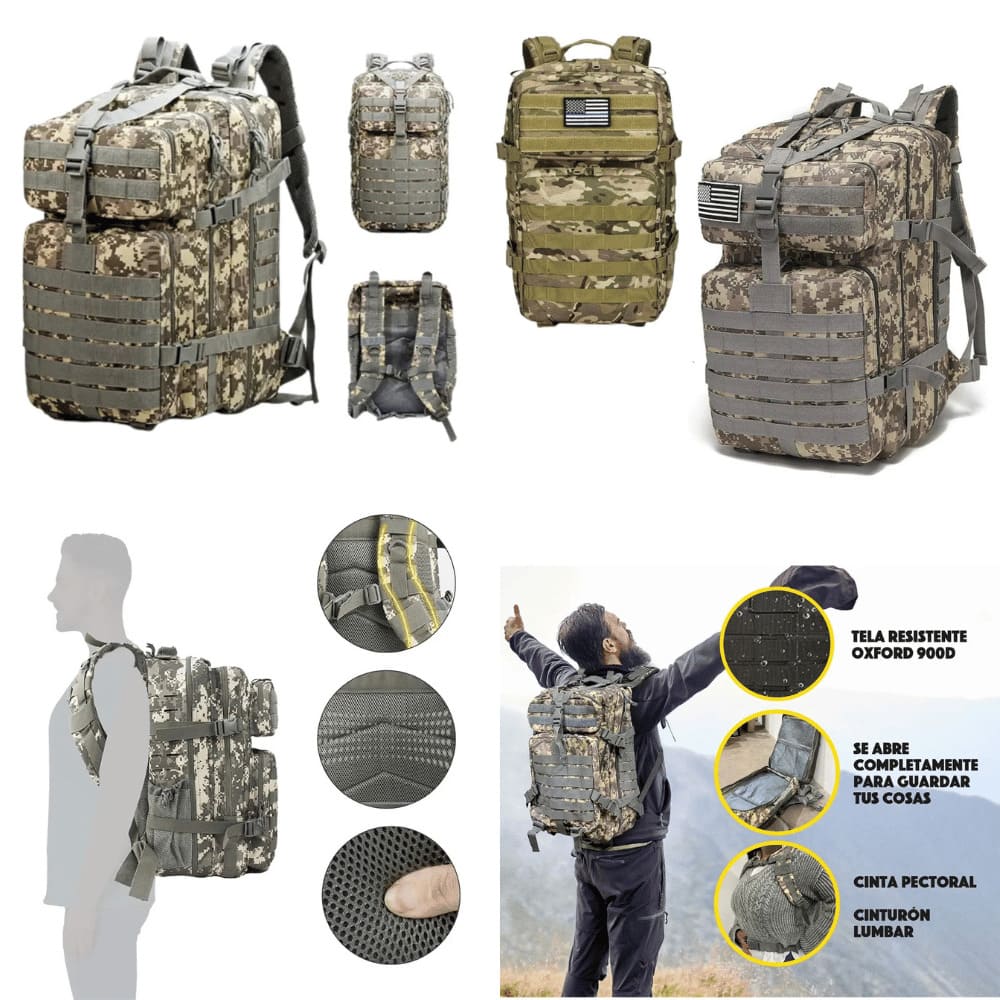 DR-06001 Bolso Morral Táctico Multifuncional Montaña Imagen 5 de 5
