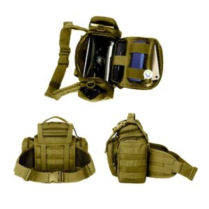 DR-01005 Riñonera Táctica Multifuncional UNISEX Estilo MILITAR