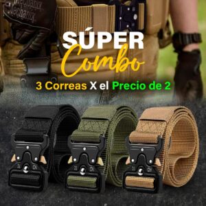 DR-01006 Juego de 3 Correas Tacticas UNISEX Estilo MILITAR