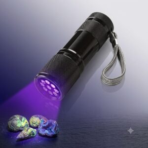 UV-023 / Mini-Linterna Ultravioleta DESINFECTANTE 9 Leds Detecta ESCORPIONES y BILLETES FALSOS
