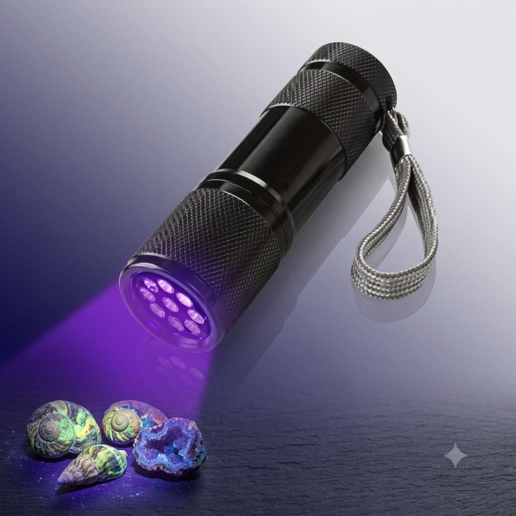 UV-023 Img-Mejor-Com Mini-Linterna Ultravioleta DESINFECTANTE 9 Leds Detecta ALACRANES BILLETES FALSOS Imagen 1 de 9